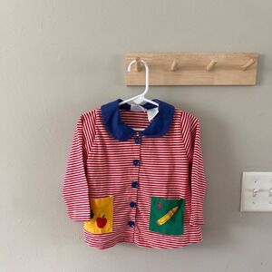 24m. Colorblock stripped tee